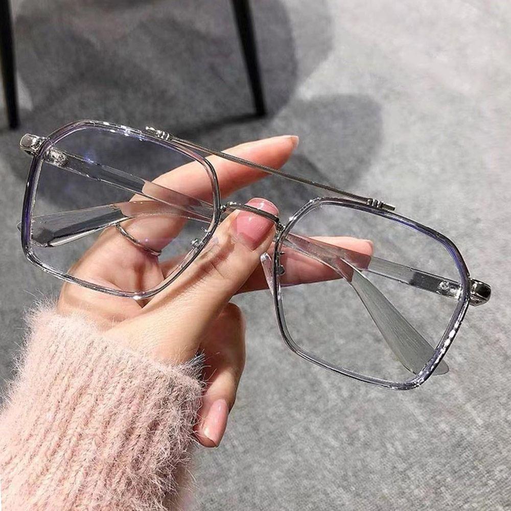 Portable Blue Ray Blocking Anti-Blue Light Glasses Ultralight Eye Protection Computer Goggles Metal Frame Eyewear Men Women