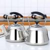 Large Multiple Capacity Whistling Kettle Corrosions Resistant Materials Loud Notification for Boiling Water Compatible Gas Induction Stove
