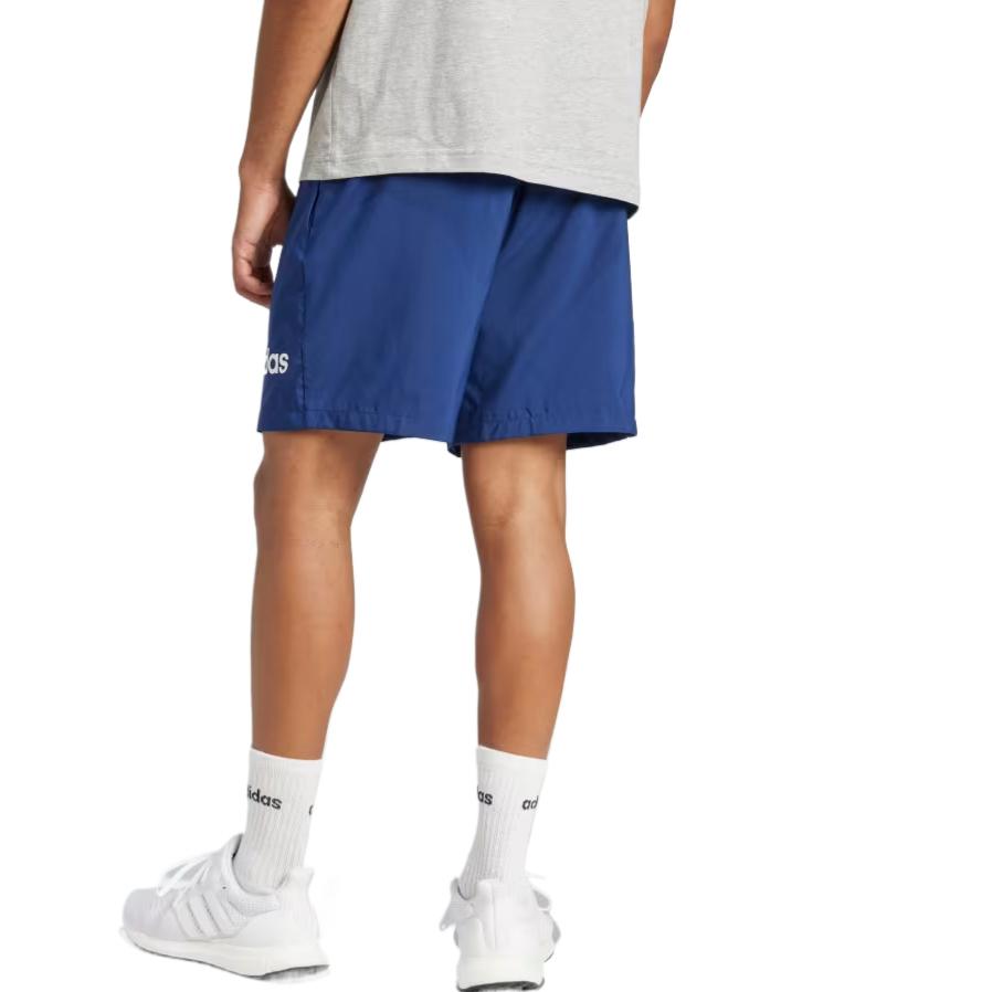 adidas Essentials Linear Logo Comfortable Fashion Casual Solid Color Letter Shorts Men Shorts Deep-Blue White JE9017