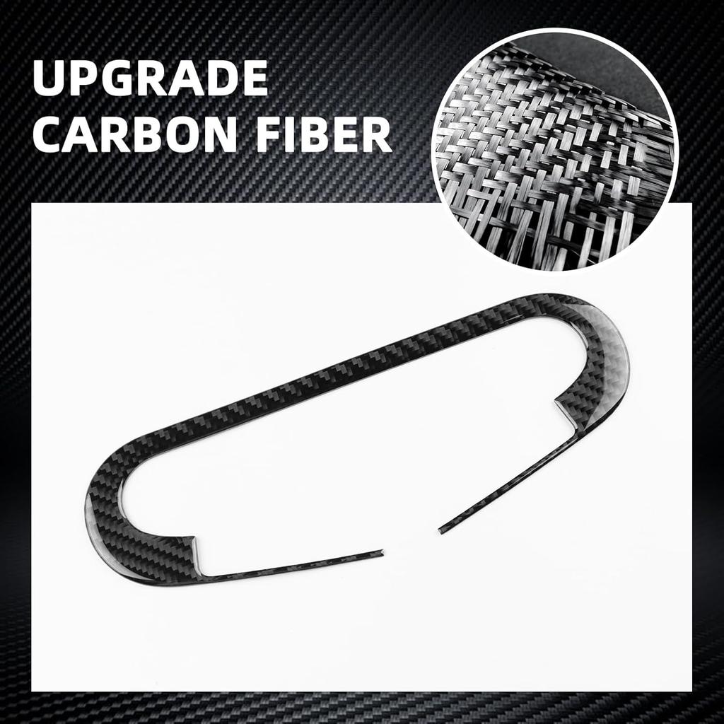 Real Carbon Fiber for MINI 2024 Cooper U25 Countryman F65 F66 F67 Coopers, Gear Center Shift Console Covers Stickers Panel, Interior Button Frame
