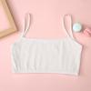 4pc/lot Kids Underwear Model 100% Cotton Girls Tank Top Candy Color Undershirt Girls Vest