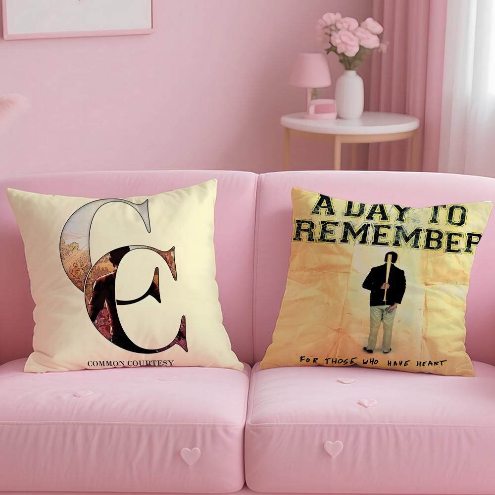 Hot Aa Day to Rememberful Cushion Cover Comfortable Reversible Pillow Cover Ideal for Car Sofa Bedroom Beyond