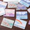 Oil painting greeting card, high-end feeling holiday greeting card, envelope, DIY gift decoration, message card, cardboard