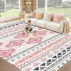 Vintage Geometric Carpet Living Room Soft Fluffy Home Decor Washable Rectangle Bedroom Large Area Rug Non-Slip Lounge Floor Mats