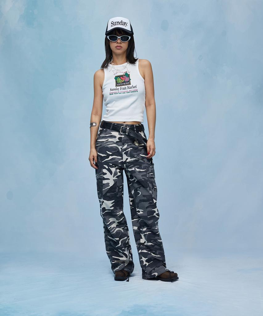 SUNDAY FRUIT MARKET Camo Cargo Pant
