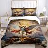 3pcs Archangel Michael Duvet Cover Set - Machine Washable, Includes 1 Cover and 2 Pillowcases, No Core Included Yy251013150