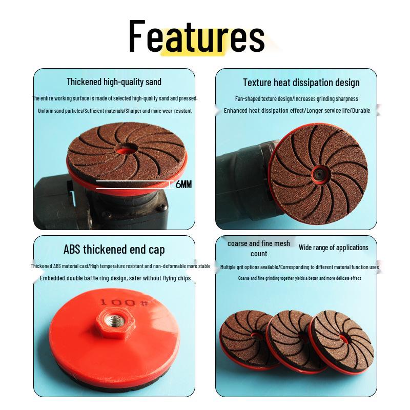 Multipurpose Grinding Disc for Angle Grinders: Ideal for Trimming & Polishing Tiles, Marble, Wood, Stone, Cement, & Metal
