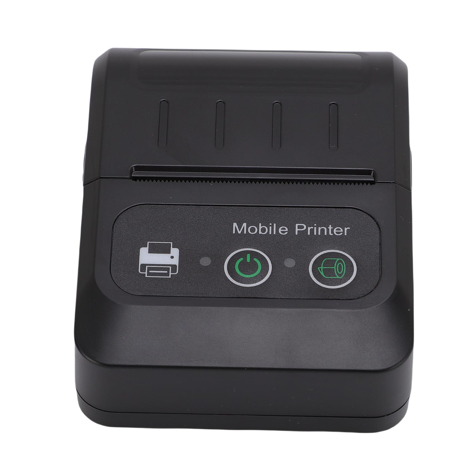 Portable Wireless Bluetooth 58MM Label Printer with High Speed Printing Inkless Thermal Printer