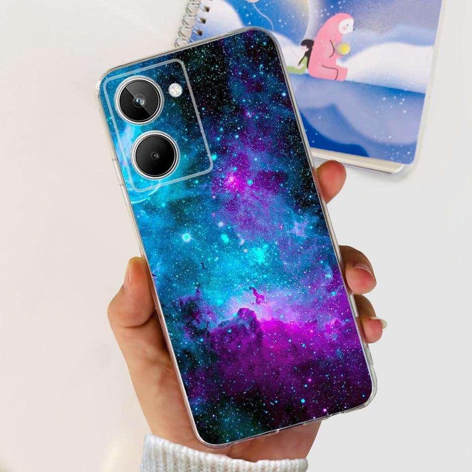 For Realme 10 4G Case Colorful Painted Cover Soft Silicone Phone Case For Realme 10 Pro Plus Realme10 Pro+ Back Cover Coque Capa