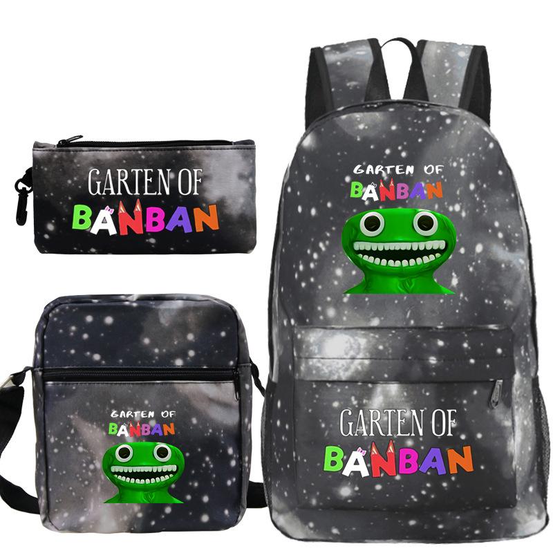 Spotted Garden Primary School Bag Shoulder Bag Pencil Bag Three-piece Set