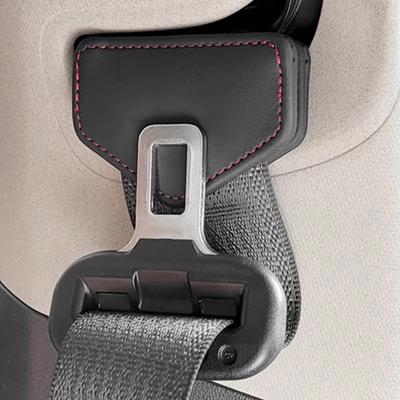 Magnetic Car Seat Belt Clip Safety Belt Fixed Limiter PU Seat Belt Stopper Buckle with Card Clip Car Decoration Auto Accessories