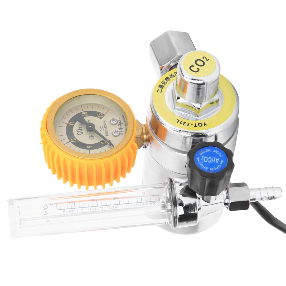 Carbon Dioxide Decompressor Heating Reducer Zinc Alloy Female Thread G58in