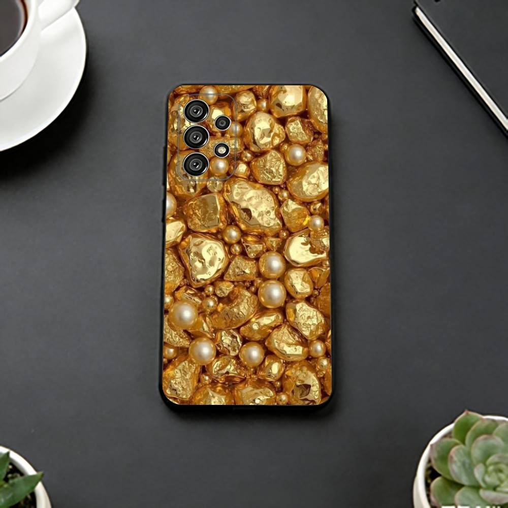 

Money Gold A-Art Phone Case For Samsung S25,S24,S21,S22,S23,S30,Ultra,S20,Plus,Fe,Lite,Note,10,Black Cover Samsung S26