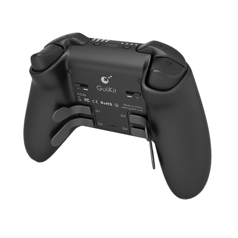 GuliKit KK3 MAX Wireless Compatible with Features Hall Effect Sensor Rear Paddle and Digital Controller, Black, PC/Switch/Android/iOS, Sticks, 6-Axis