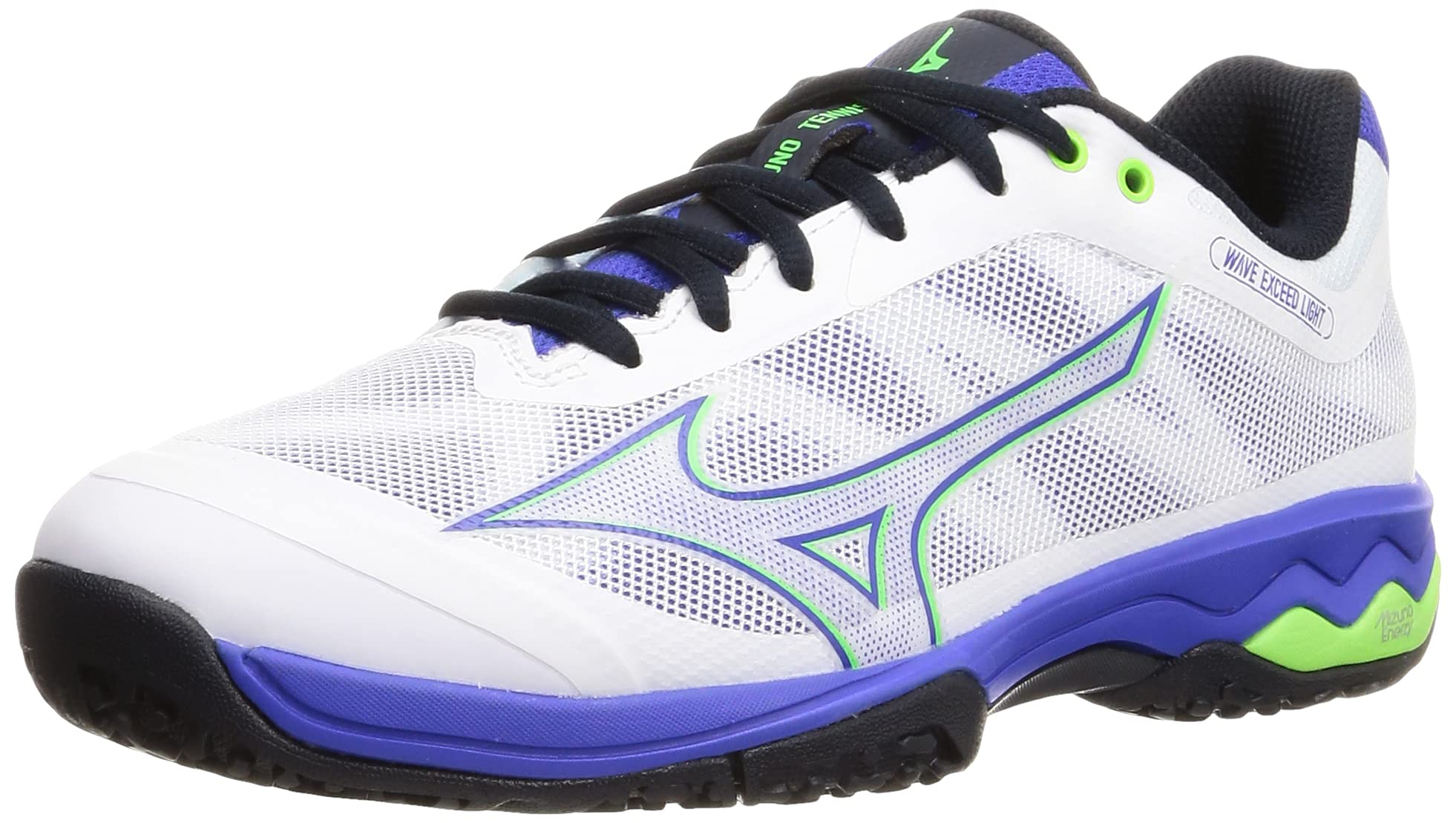 

Tennis Shoes Wave Exceed LIGHT OC Artificial Grass Court Club Activities Lightweight Game cm 4E [Mizuno] Clay/Sand White/Blue/Lime 23.5