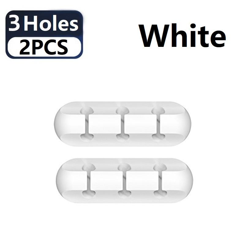 1/2PC Self-Adhesive Cord Management Holder Wire Organizer Desktop USB Charging Cable Cellphone Data Cable Power Cord Mouse Cable