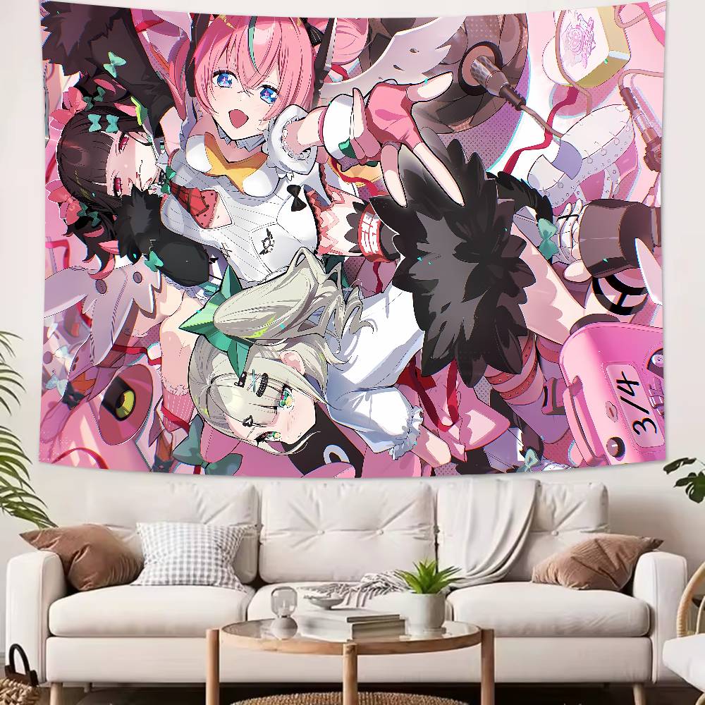 Kawaii Hot Girl Aria Sunna Tapestry Decoration Bedroom Dormitory Background Cloth Holiday Home Party Living Room Club Tapestry