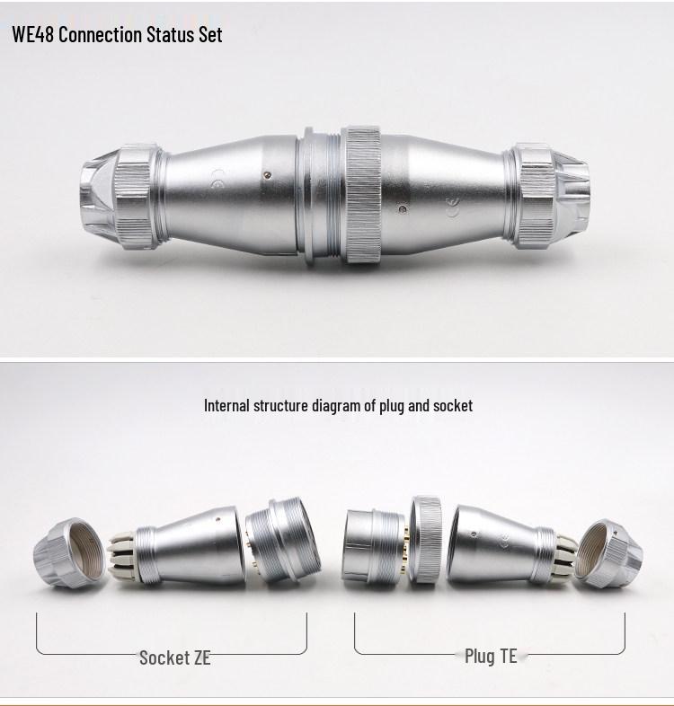 Weipu Waterproof Aviation Connector WF4857202738, 27-Pin TEZE Socket