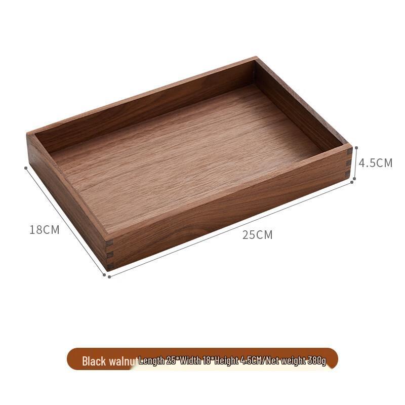 Black Walnut Solid Wood Desktop Storage Tray