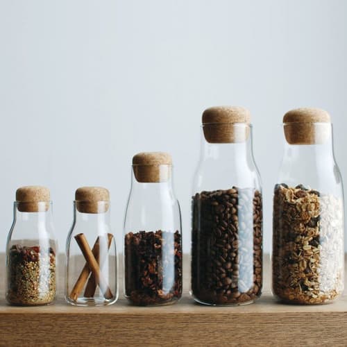 KINTO Bottle Canister, 600ml, Heat-Resistant Glass, Gift, Present, 27682