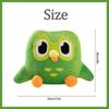 27CM kawaii Green Owl Plush Doll Cute Cartoon Animal Stuffed Soft Bird Toys