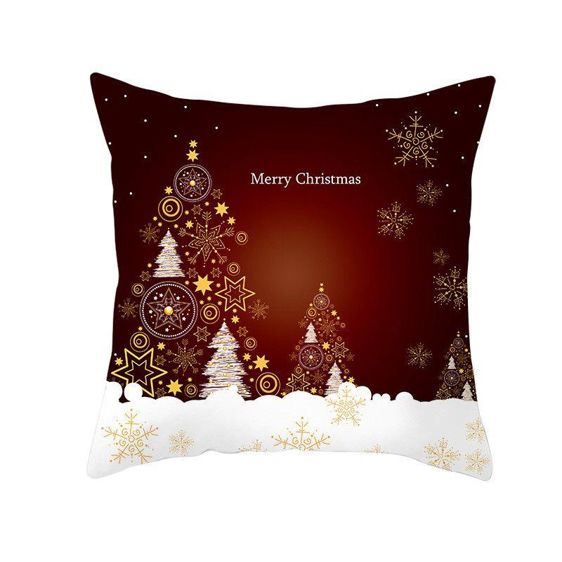 Luxurious Peach Skin Velvet Cushion Cover Featuring Santa Claus For Holiday Cheer