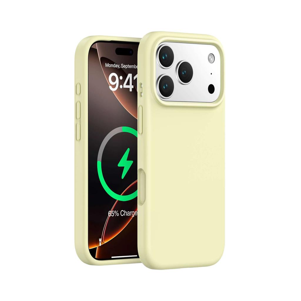 Applicable To iPhone17 Mobile Phone Case Magnetic Suction Liquid Silicone Integrated Camera Button Apple 18PRO Protective Case
