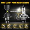 1pc Angel Eye H4 LED Motorcycle Headlight High Low Beam Scooter Motorbike Headlamp Light Bulb