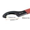 Cnc Hand Tool Electrophoresis Anti-Slip Handle Hook Wrench For Round Nut C Type Spanner Nut Wrench
