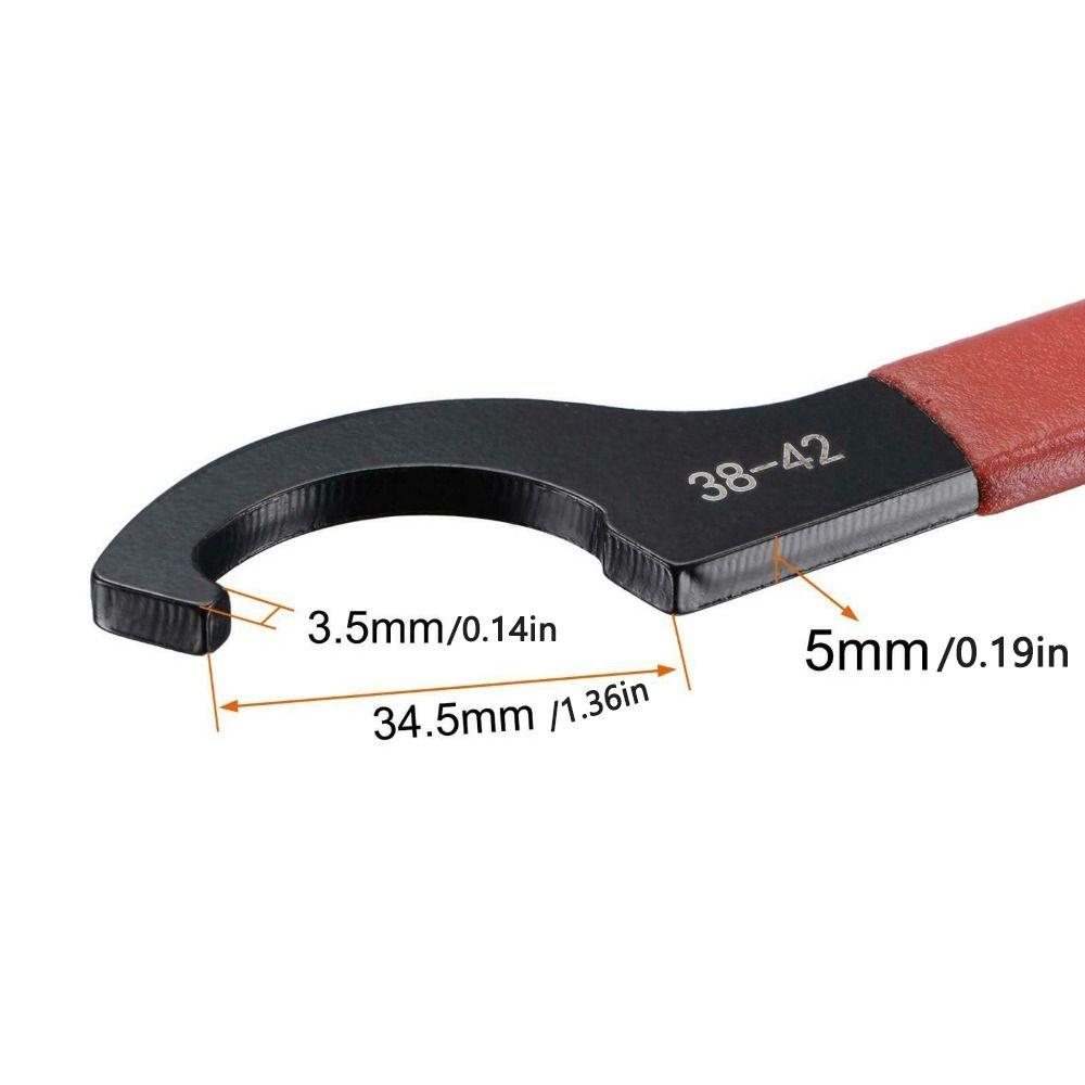 Cnc Hand Tool Electrophoresis Anti-Slip Handle Hook Wrench For Round Nut C Type Spanner Nut Wrench
