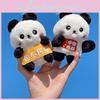 Lovable Plush Panda Keychain Mini Soft Toy Ideal For School Students And Gifts