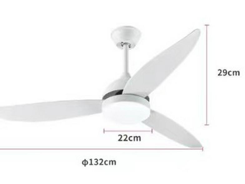 Nordic Minimalist LED Ceiling Fan with Remote Control for Living Room, Study, or Restaurant