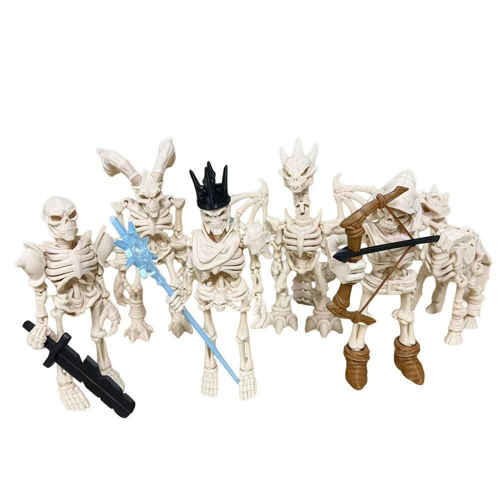 3D Printed Dancing Skeleton Aquarium Bubbler Movable Skeleton Fish Tank Bubbler Fish Landscaping