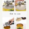 Manual Can Opener Stainless Steel with Non Slip Rubber Handle and Safety Magnet for Clean and Safe Lid Removal