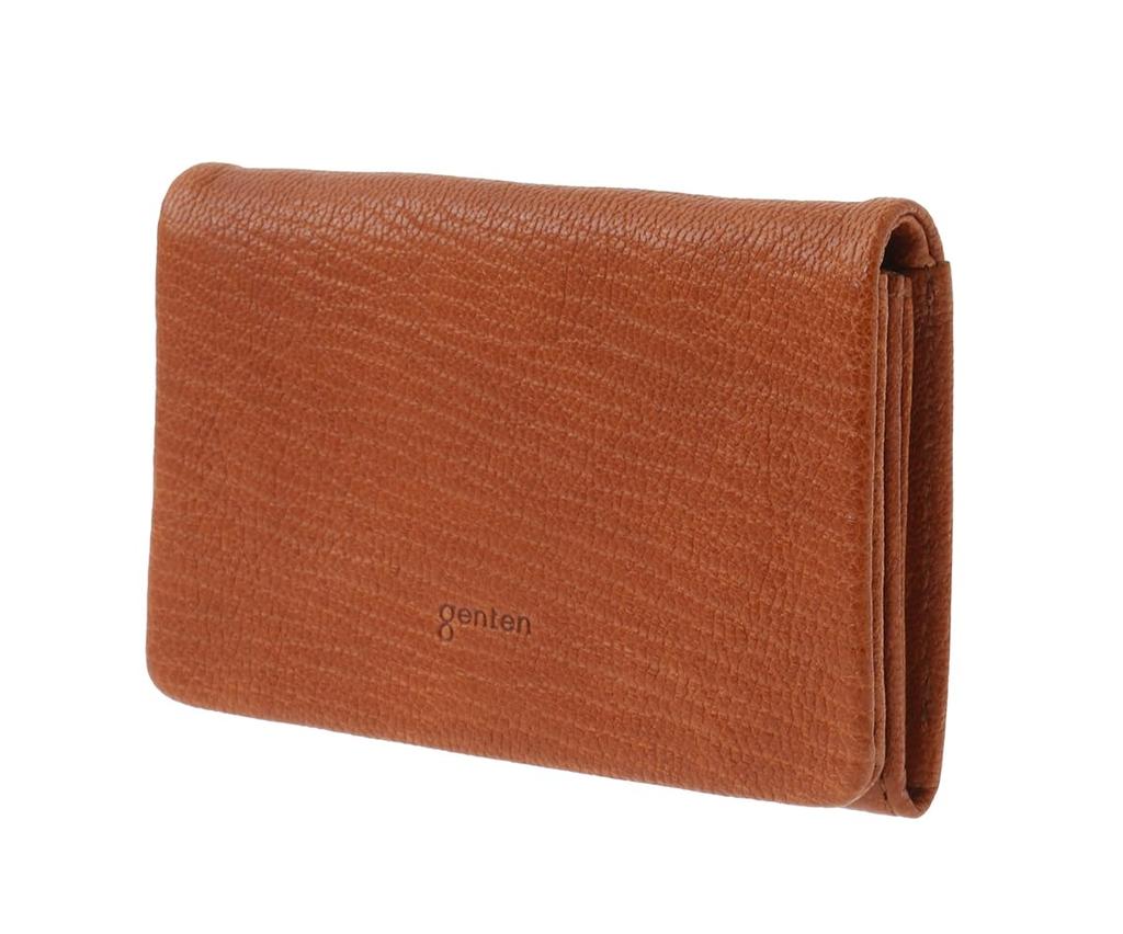 Genten Goat Basic Business Card Holder Brown 44356-50,