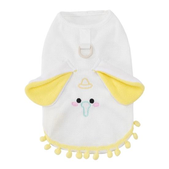 Summer Small Dog T-Shirts with Leash Ring Breathable Girl Puppy Clothes Sleeveless Pet Vest for Small Medium Dogs Cats S белый