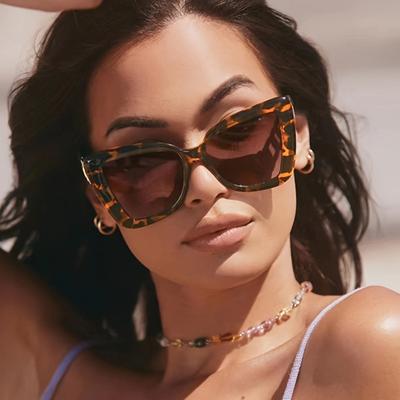 Women's Sunglasses, Sun Protection, Fashionable and Personalized Retro Large Frame Sunglasses, Street Photos, Travel, Beach Driving Glasses