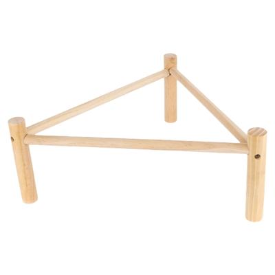 Piattaforma in Legno Naturale per Pappagalli Area Giochi per Uccelli Posatoi Accessorio Gabbia Sospesa per Uccelli Domestici Aree Gioco e Nidi