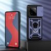 KEYSION Shockproof Armor Case for Realme GT 7 Pro Slide Camera Lens Protection Ring Stand Phone Cover for OPPO Realme GT 7 7T 5G