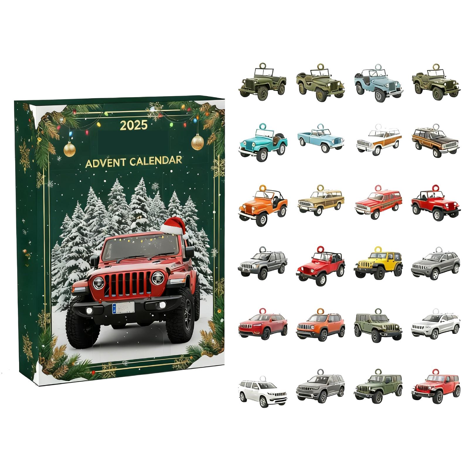 

Christmas Advent Calendar, 24-day Advent Calendar Holiday Countdown Collection, Pendant Box Suitable For Christmas Surprise Gifts One Size белый