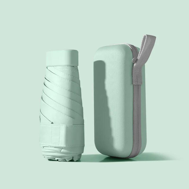 Ultra-light Pocket 5-fold Umbrella Sun Umbrella Sun Protection Ultraviolet Rays for Women Small Portable Umbrella Folding