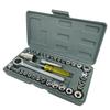 40-Piece Car Repair Tool Set Cr-V Plastic Steel Socket Wrench Ratchet Tool Set Box Packaging 1 Year Warranty OEM Customization