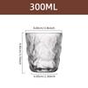 Tasse en verre givré de 300 ml/360 ml, pour eau, café, whisky, bière, thé, lait, avec poignée