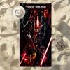Custom Name Darth Vader Stylish Digital Printing Beach Towel Quick‑Drying Absorbent Blanket for Beach Pool Gym Travel