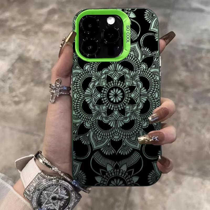 Retro Totem Pattern Phone Case for Apple iPhone 12 to 17, Cross-Generation Creative Design