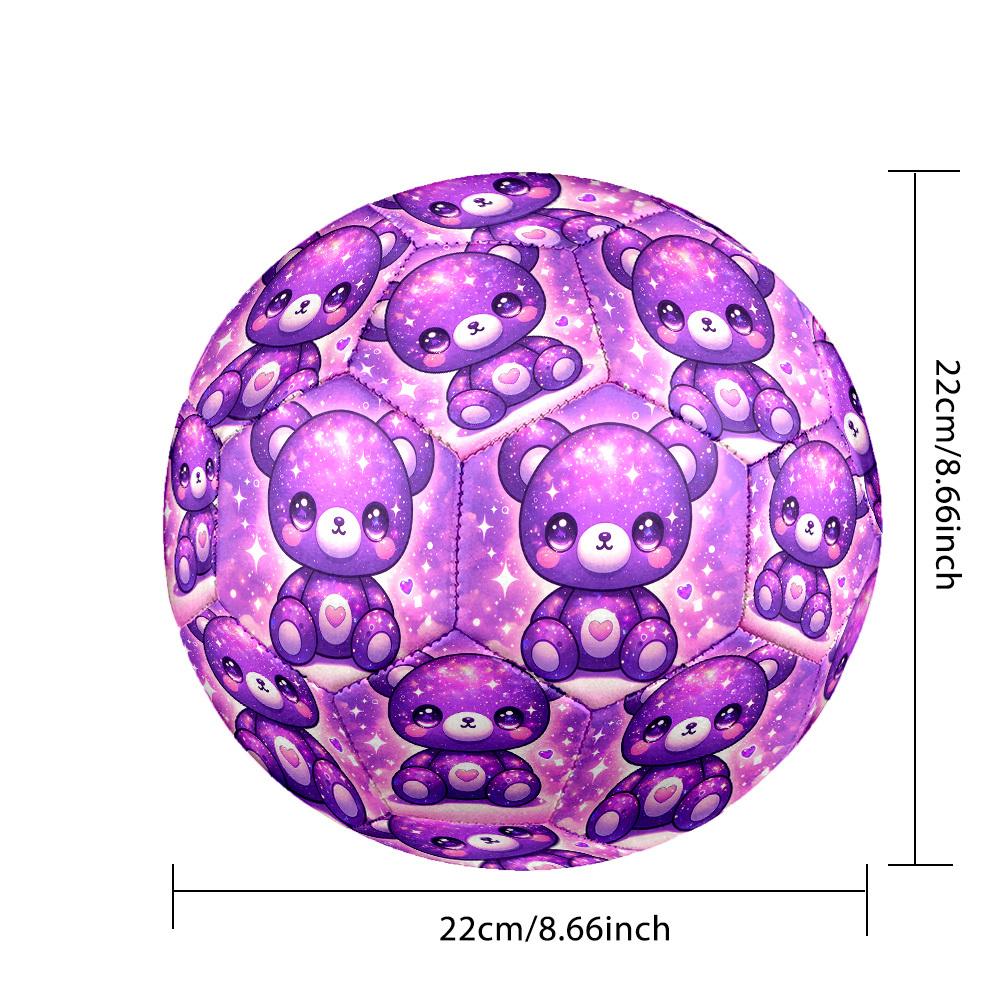 1pc Galactic Bear Size 5 Soccer Ball Professional Match Training Football Indoor &Outdoor Sports Ball Lightweight Durable C65105