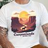 National Park Vintage Graphic T-Shirt and Kids Tshirt, Canyonlands Sunset Art, Nature Lover Gift, Outdoor Adventure Tee, Ram Wildlife Scene