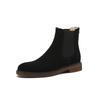 Autumn/Winter Women Boots Genuine Leather Women Shoes Round Toe Chunky Heel Shoes Ankle Boots Modern Chelsea Boots