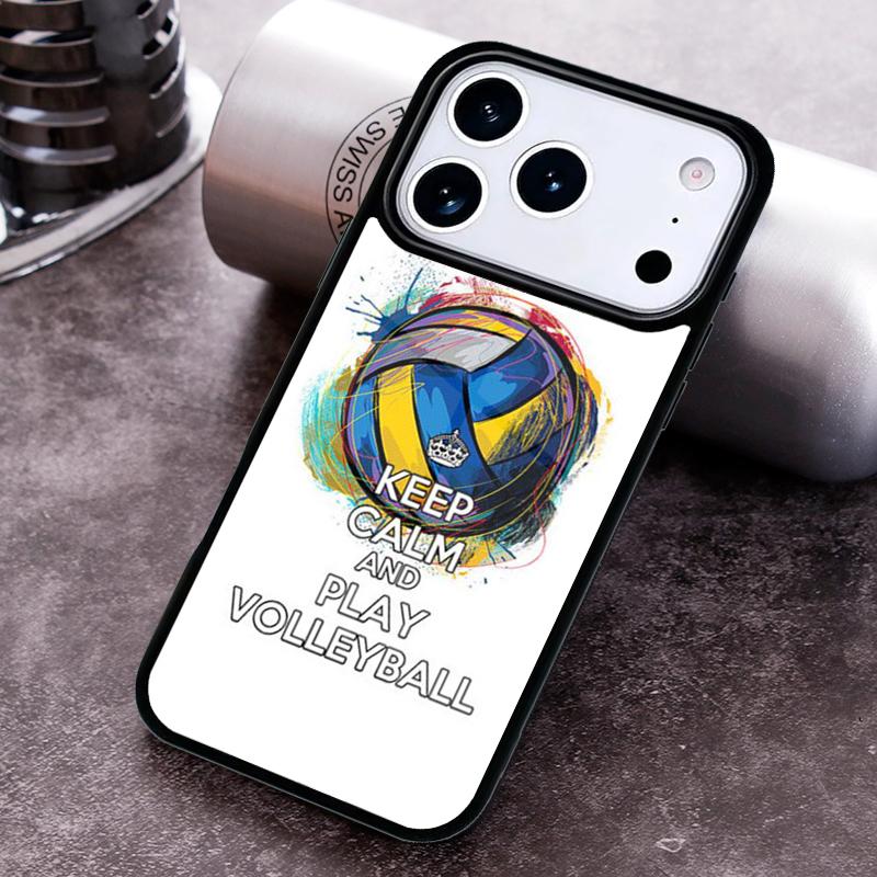 I love Volleyball Phone Case for iPhone 17 16 15 Pro Max Air 14 13 12 11 Plus Shockproof Cover