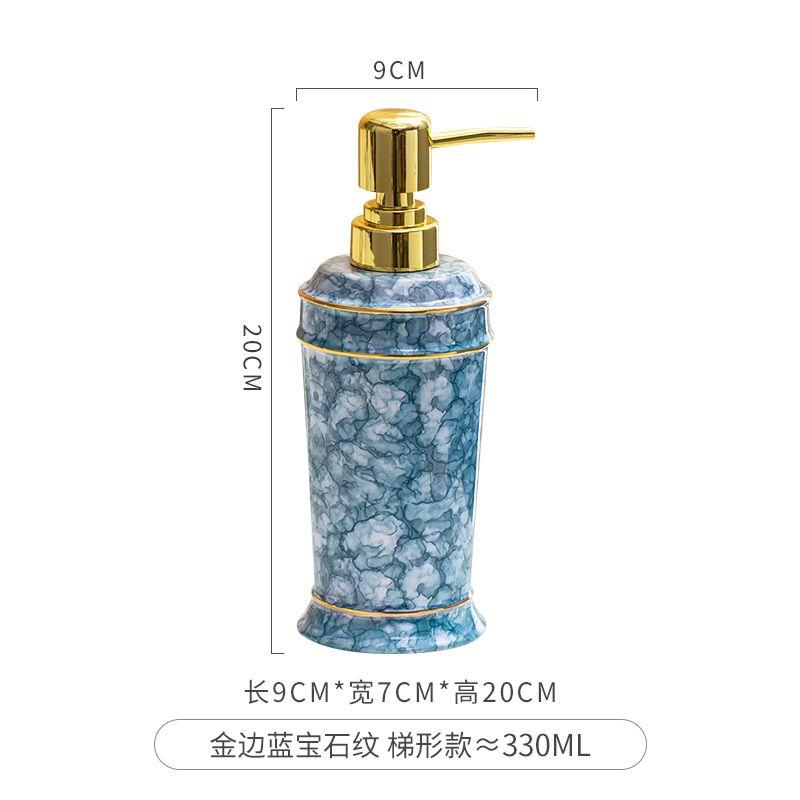 Ceramic Hand Sanitizer Bottle Nordic Press Soap Dispenser Bathroom Accessories Shower Gel Shampoo Moisture Bottle Home Decor New